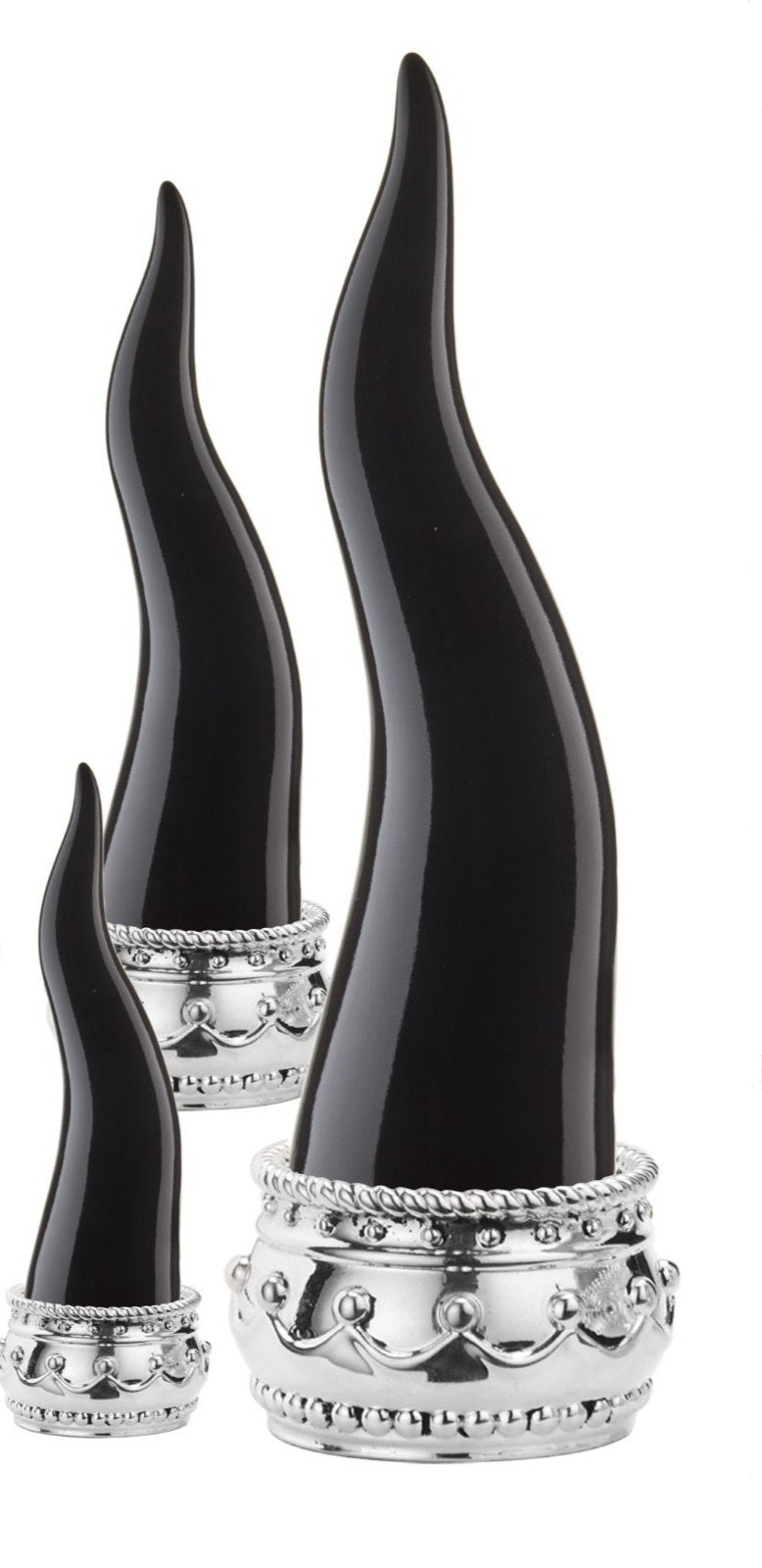 SOVRANI CORNO NERO  BASE ARGENTO REFERENZA  R16073 2NE  AR  NUOVO