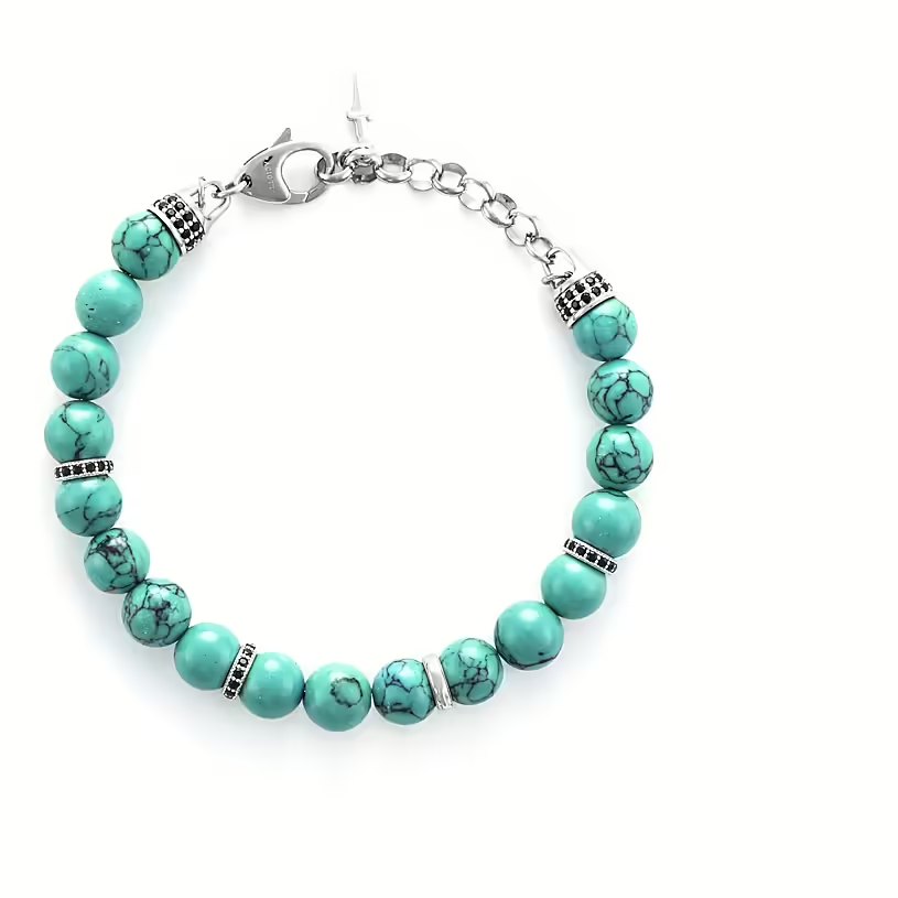 CESARE PACIOTTI   TURCHESE   BRACCIALE UOMO  REFERENZA   JPBR2429B   NUOVO