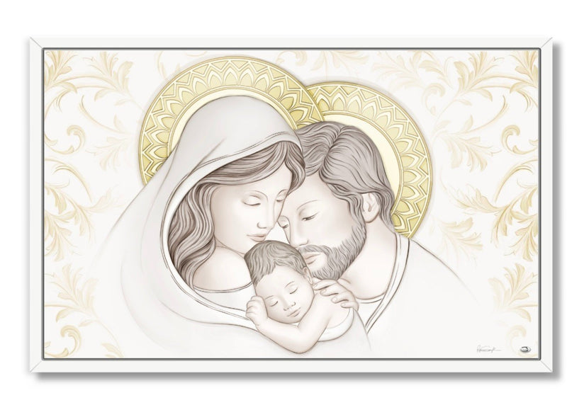 SOVRANI PANNELLO DECORAZIONE DA PARETE SACRA FAMIGLIA REFERENZA Q515 1   NUOVO