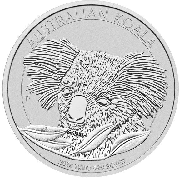 30 DOLLARI KOALA  ANNO 2014 ELISABETTA II  1 KILO ARGENTO PURO 999 AUTRALIA