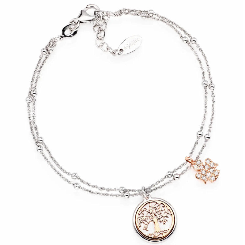 AMEN  BRACCIALE ALBERO DELLA VITA CON ANGELO  ARGENTO 925 REFERENZA BR2A  NUOVO