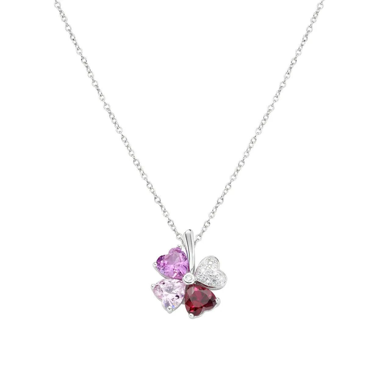 AMEN  QUADRICUORE  COLLANA  DONNA  ARGENTO 925 REFERENZA   CLPQUBMFU  NUOVA