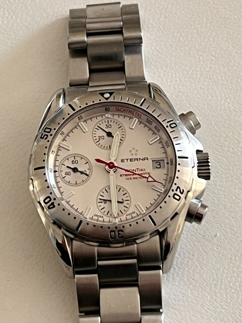 ETERNA  MATIC   KONTIKI  CRONO AUTOMATICO COMPLETO DI SCATOLA E GARANZIA
