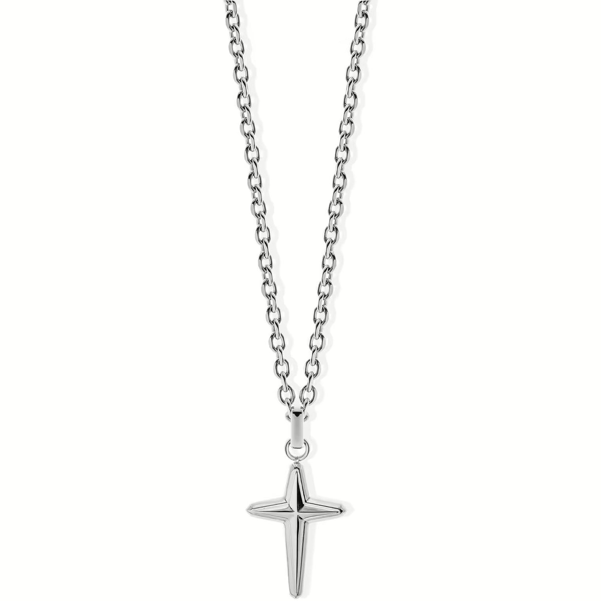 LIU JO ESSENTIAL MAN  COLLANA  CROCE   UOMO ACCIAIO   MLJ547    NUOVA