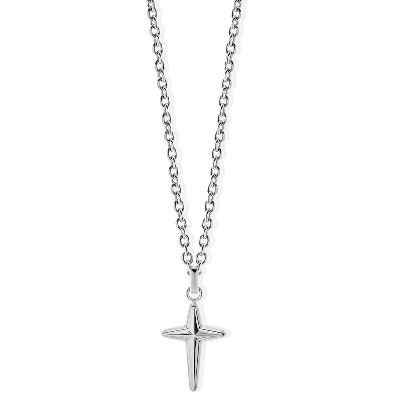 LIU JO ESSENTIAL MAN  COLLANA  CROCE   UOMO ACCIAIO   MLJ547    NUOVA