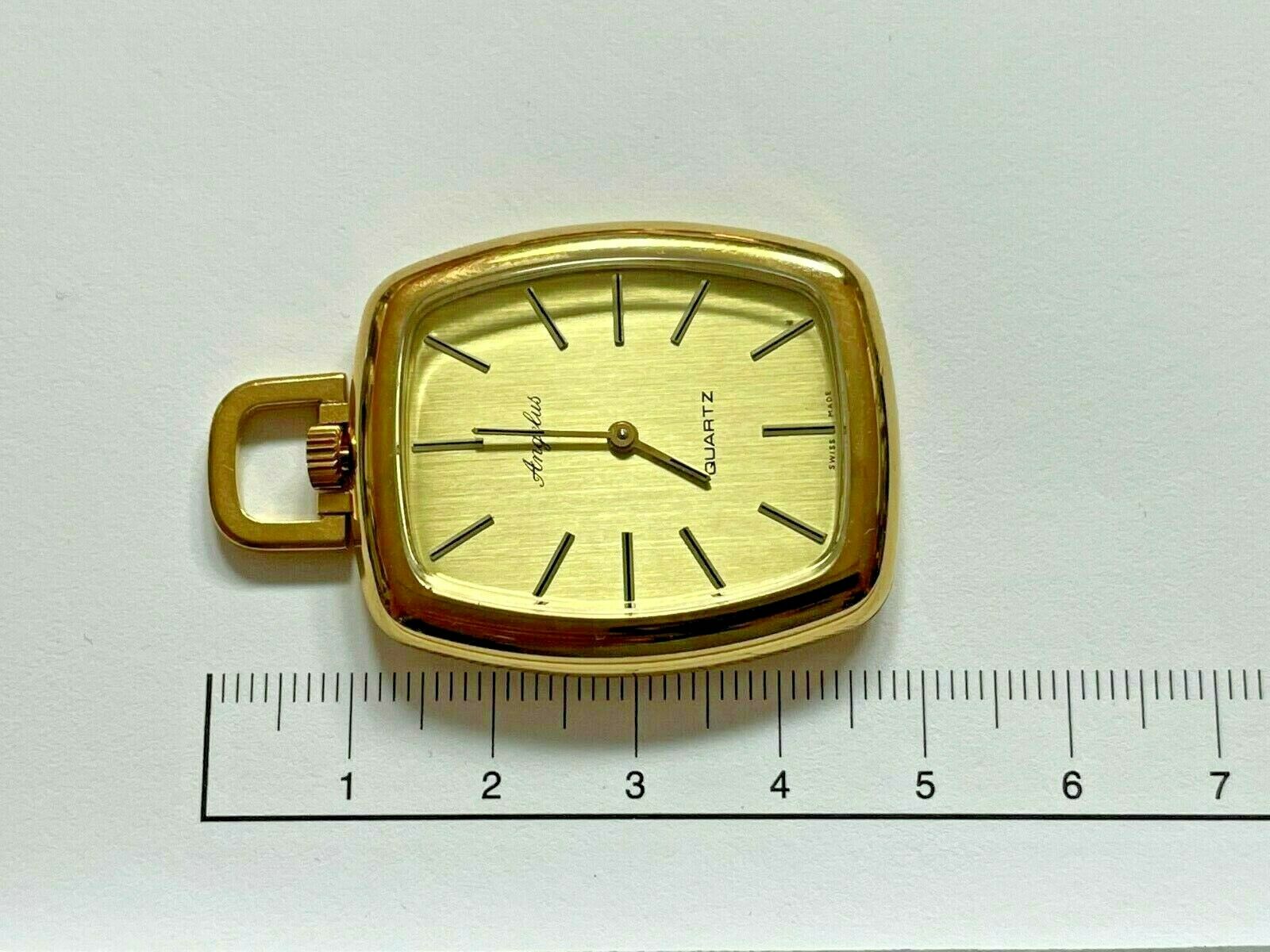 Angelus Orologio Da Tasca Quarz Fondo Di Magazzino Swiss Made - immagine 3