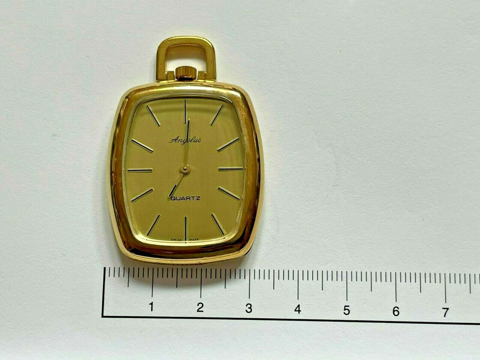 Angelus Orologio Da Tasca Quarz Fondo Di Magazzino Swiss Made - immagine 4