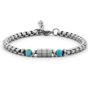 4US CESARE PACIOTTI 4US BRACCIALE TURCHESE UOMO 4UBR8058