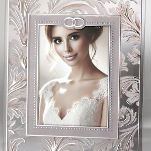 SOVRANI  CORNICE  IN CRISTALLO MATRIMONIO FEDI   REFERENZA W4202  4   NUOVA