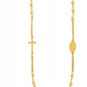 4US CESARE PACIOTTI   COLLANA ROSARIO   4US   UOMO ACCIAIO  4UCL7968